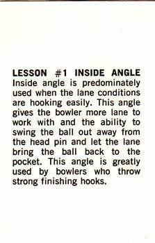 1973 PBA Bowling #NNO Lesson #1 Inside Angle Back